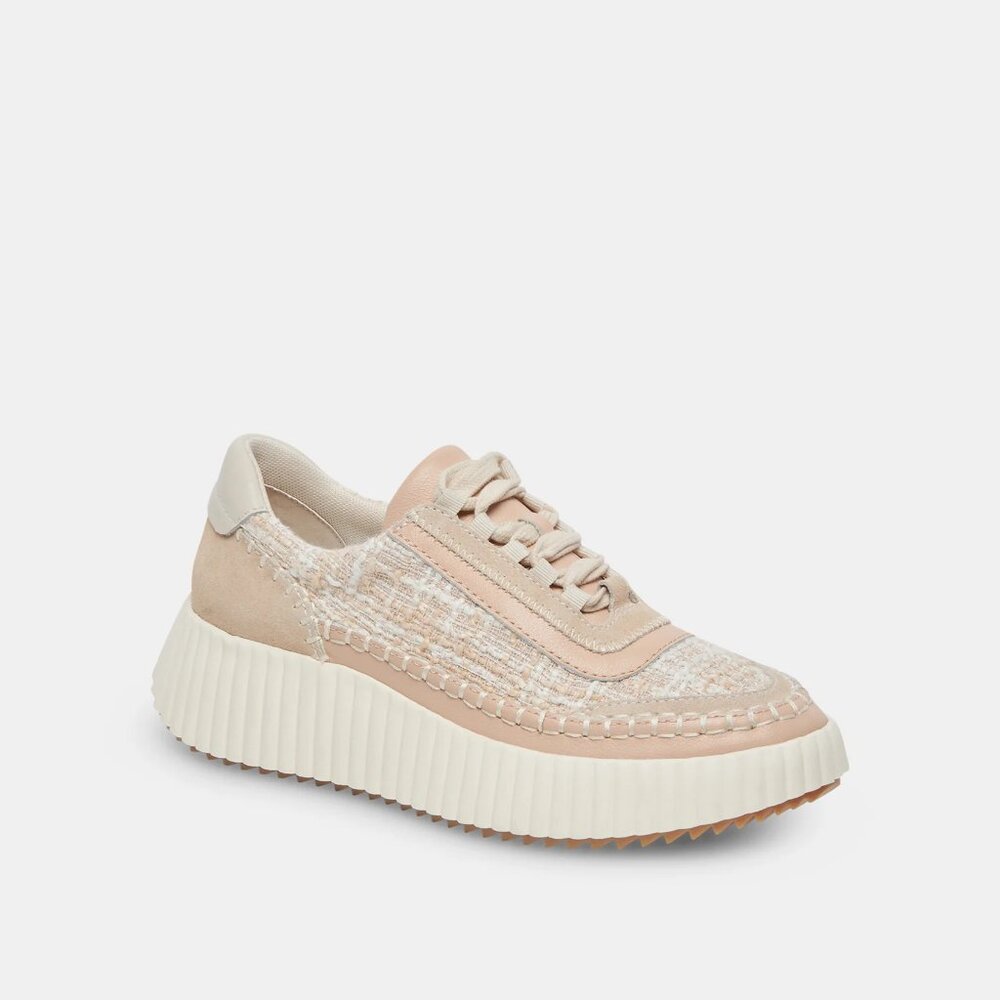 Dolce Vita Dolen Woven Knit Sneakers - Size 8.5 - Ivory - NWB